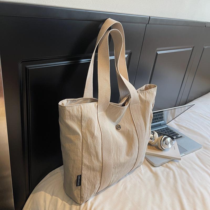 Large Capacity Bag Women's Lightweight Tote Bag Student Class Hand Shoulder Bag