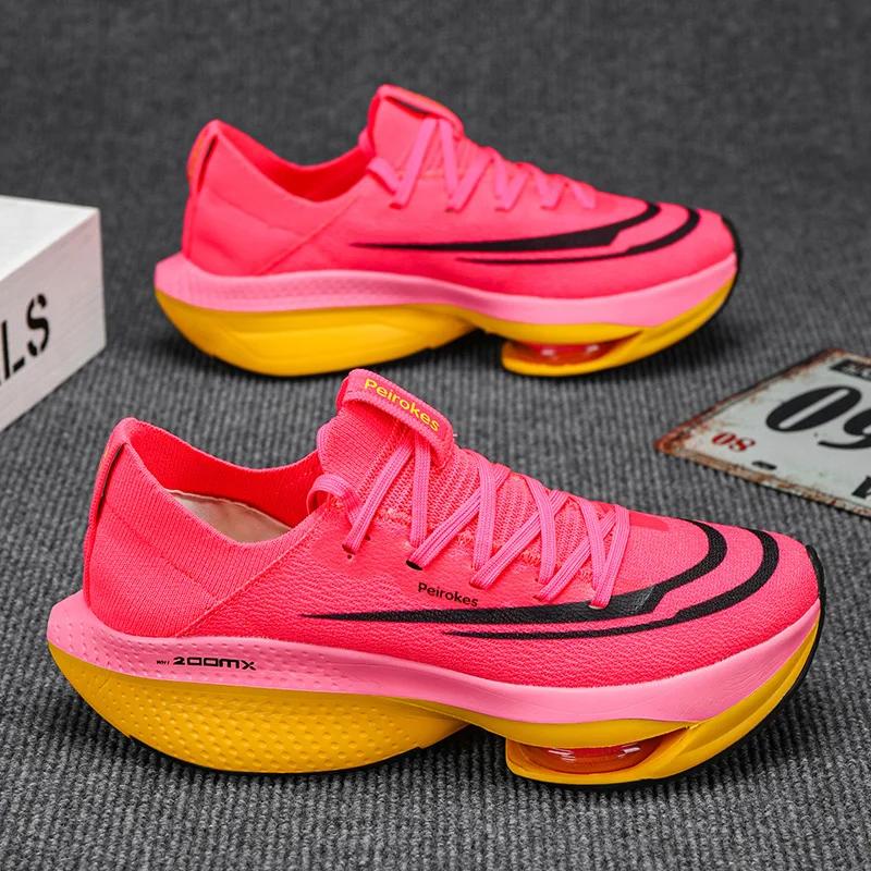 Silniční běžecké boty Karbonová deska Maratonské Letní sportovní boty pro chlapce Silná podrážka Vzduchový polštářek Originální běžecké boty