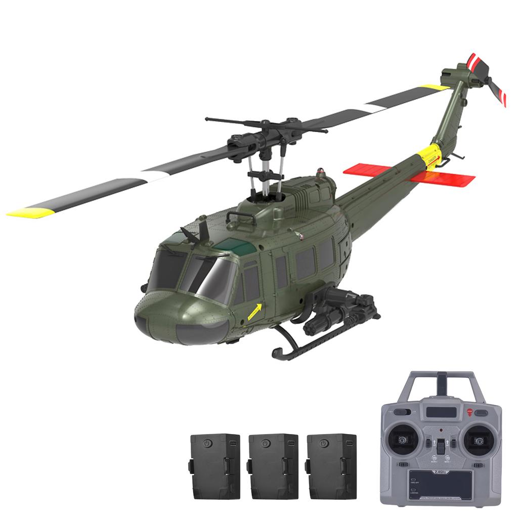 2.4G 6CH RC Helikoptéra, Hračky Armádní Letadlo, Jedno-vrtulová Bezkřidélková Helikoptéra na Dálkové Ovládání,
