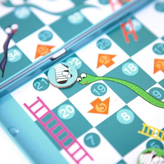 Brainteasers Purple Cow Magnetic Snake Ladder Board Game, Popular Korean Game