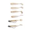 2 Sets Silicone Artificial Fishing Bait with 3D Eyes Soft Fishing Bait for Saltwater FreshwaterGold