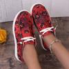 Large Size Women's  Halloween Pumpkin Printing Sneakers Fashion Women Shoes Breathable Flat Canvas Casual Shoes Zapatillas Mujer