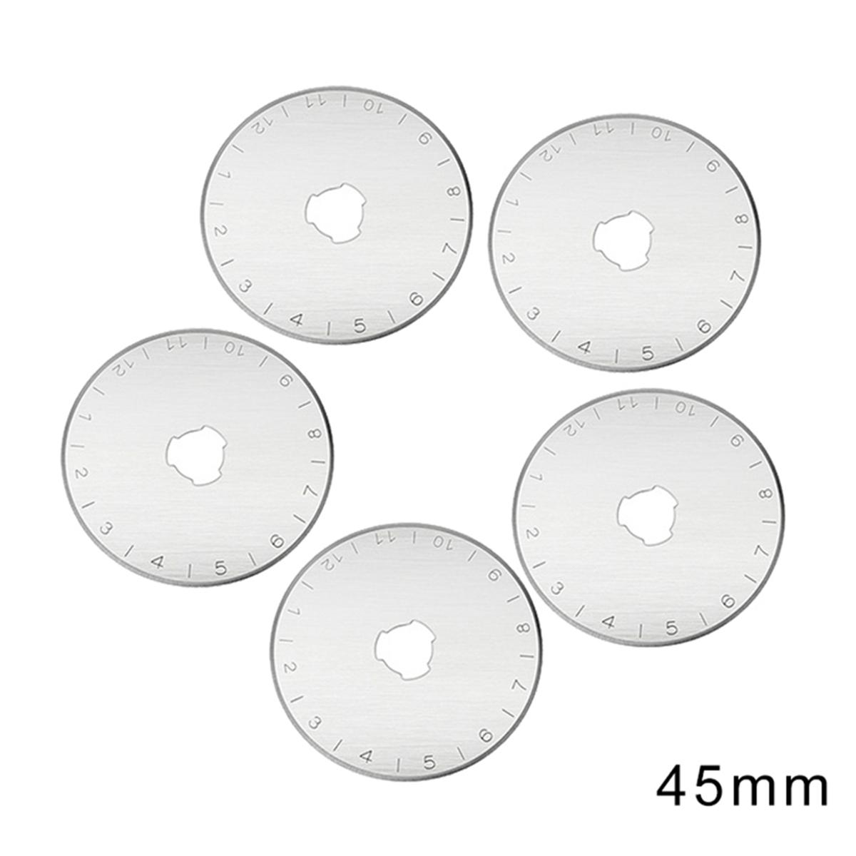 

Cutting Cutter Leathercraft Quilting Replacement Blade Patchwork Leather Tools Rotary Cutter Blades 45mm 5PCS