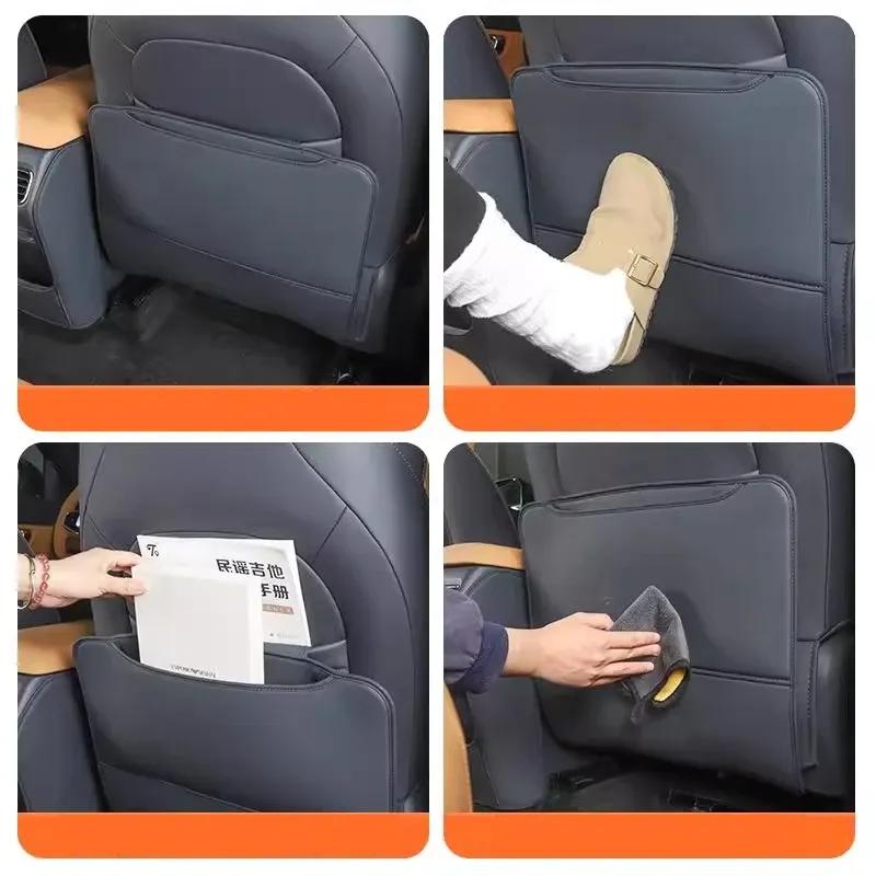 Rear Seat Anti-kick Pad Anti-dirt Pad for Seat Back Interior Retrofit Modification Accessories For GEELY GALAXY STARSHIP 7 EM-i