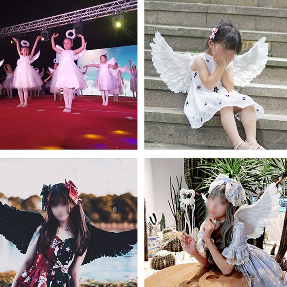 New Year Party Christmas Decor Photo Props Catwalk Performance Show Angel Feather Wings DIY Costume Dressing Up