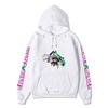 Japanese Manga Hunter X Hunter Street Style Killua with Skateboard Graphic Hoodies Casual Anime Print Hooded Sweatshirts Loose Streetwear Pullover