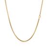 European and American Fashion Plated 18K Gold Stainless Steel Figaro Necklace Women's Trend Versatile Titanium Steel Chain Necklace