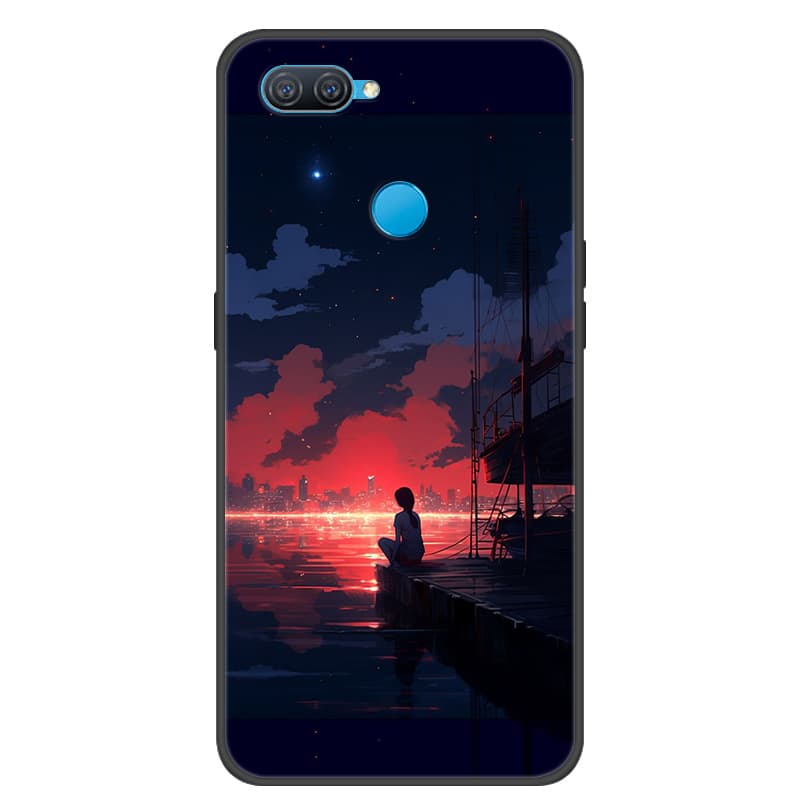 For OPPO A12 Case Cool Painted Cover Soft Silicone Phone Case For OPPO A7 AX7 Back Covers Bumper Coque A12 CPH2083 CPH2077 Coque