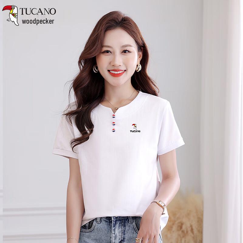 

Woodpecker Women s Pure Cotton Short Sleeve T-Shirt 2XL