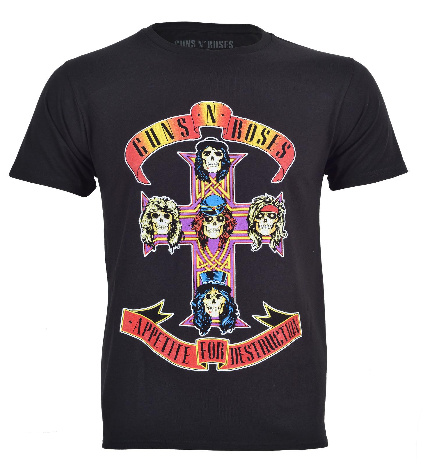 Футболка Guns N Roses Логотип Appetite For Destruction Черная Новая 3XL