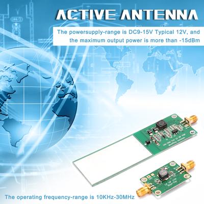 Mini Whip 10KHz 30MHz 2Pcs Medium and Shortwave Active Antenna System Radio Receiver Electronic Component