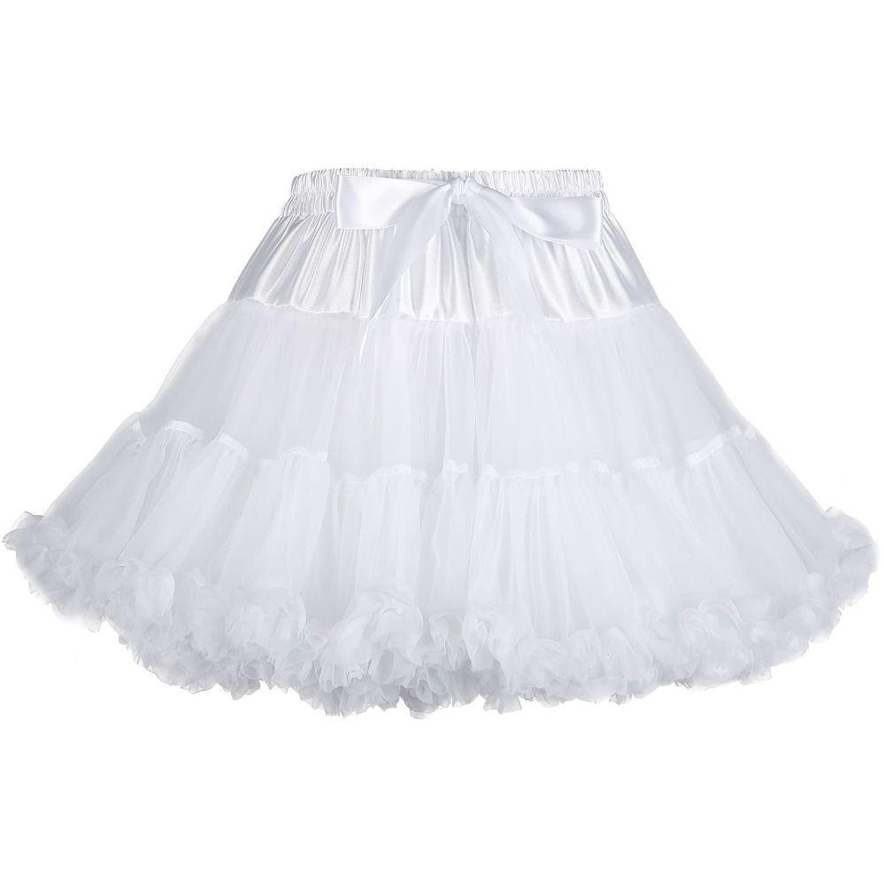 Lolita White Crinoline Skirt Fluffy Girls Petticoat Crinoline  Dress Accessories