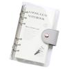 Planner Notebook Simple Style Easy To Carry Transparent Journal Book Loose-leaf Notepad for Students