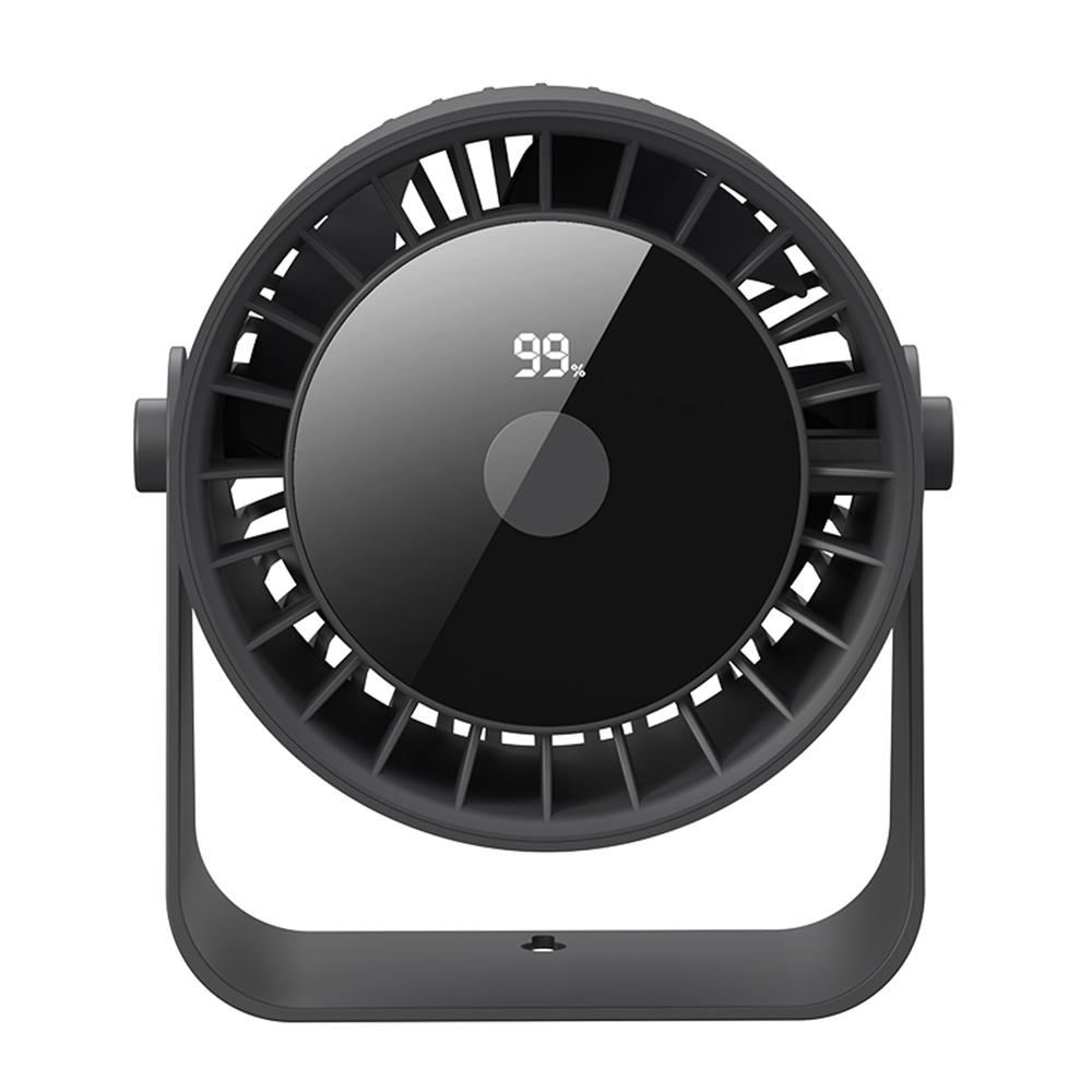 

ZK05 Rechargeable Circulating Fan Portable Angle Adjustable Multi-Speed Cooling Fan Dark Grey