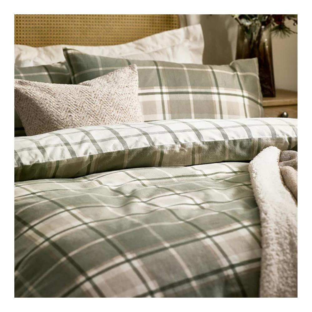 Wylder Braemar Borstat Rutigt Vändbart Påslakan Set