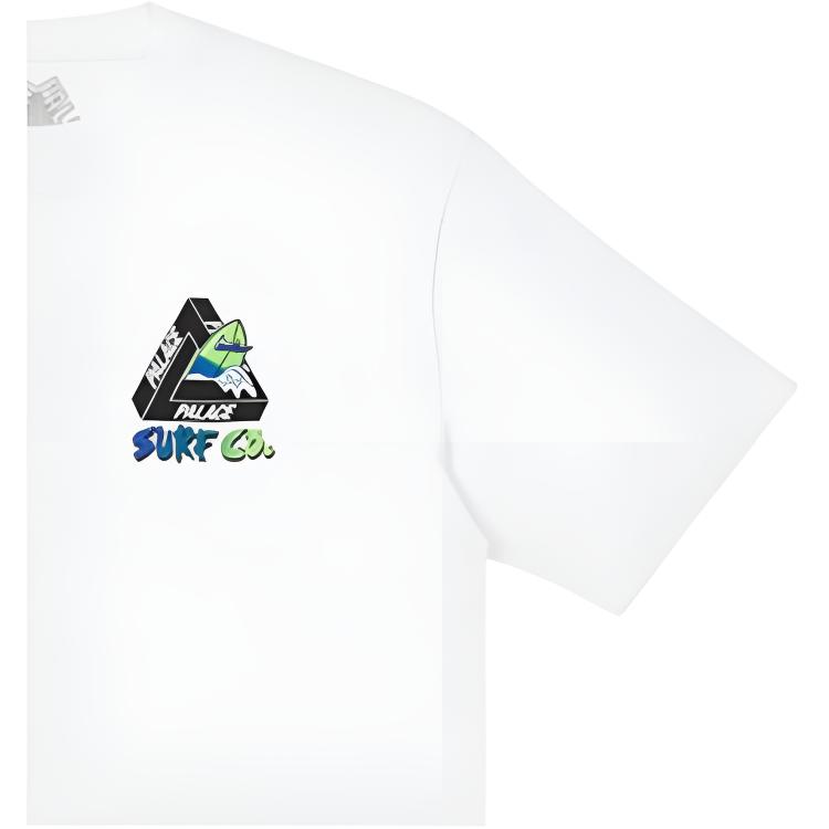 Palace Tri-Surf Co T-Shirt SS22 Unisex Tops White P22TS158