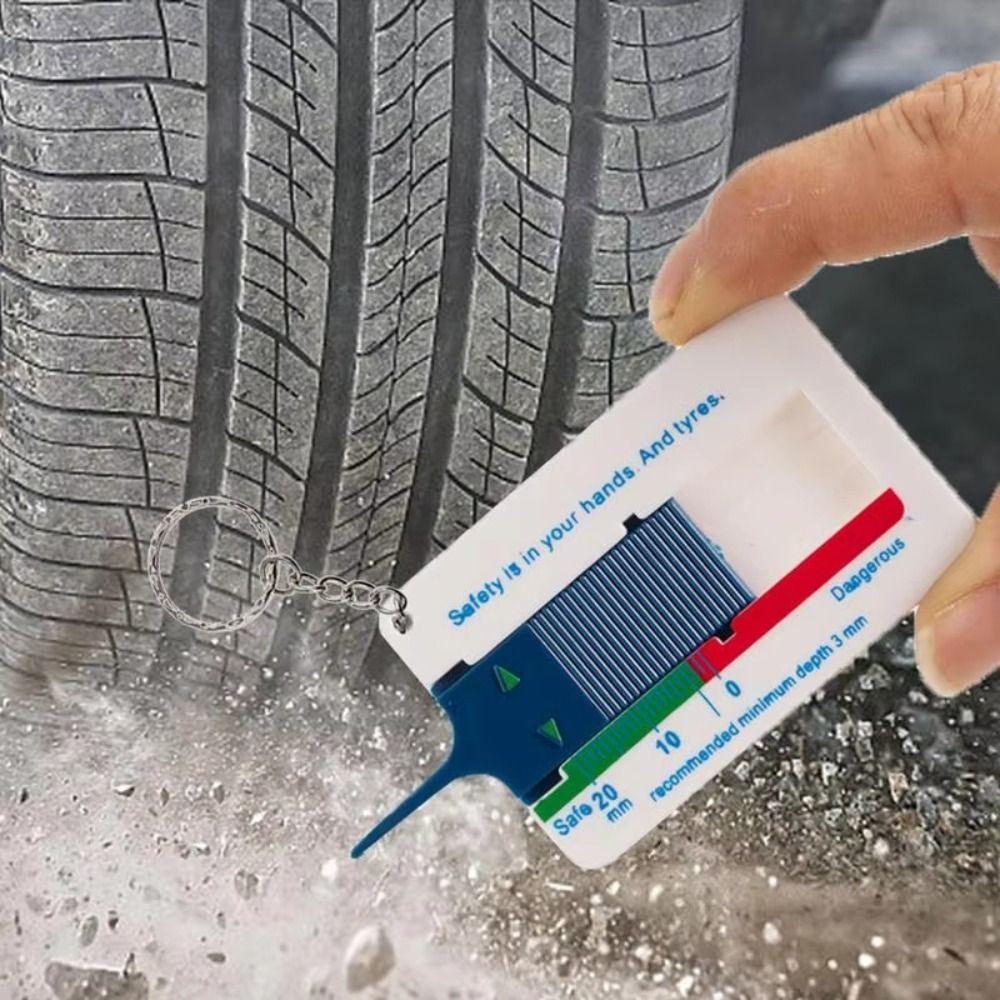 10pcs Accurate Tire Tread Depth Gauge Convenient Tread Thickness Ruler  Tire Depth Measurement