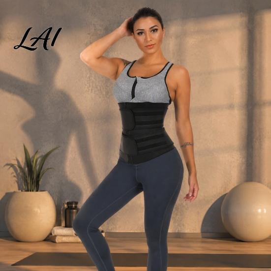 Women Body Shaper Waist Trimmer Belt with Zipper Trainer Sweat Band Stomach Postpartum Belly Wrap Enhancing Lower Fat Sauna Slimming Abdominal