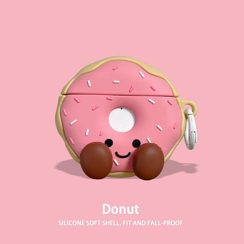 

Защитный чехол для Freebuds5 6i Милый мультяшный Подросток Девушка Сердце Пончик Freebuds4e Цепочка Freeclip Чехол для Bluetooth-наушников Apple Freebudspro3pro Силиконовый Huawei FreeBuds 4/4E Smiley Donut + Circle