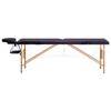 Table de massage pliable 2 zones Bois Violet