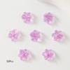 50Pcs 3D Flowers For Nails Charms Ice Translucent Gradient Blossom Manicure Art Flower Luminous Decoration For Nails Design