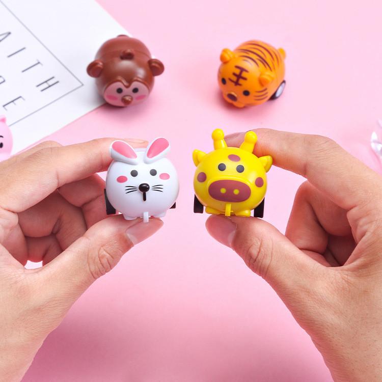 Tiger Rabbit Plastic Animal Inertia Toy Car With Push And Slide Function For Kids Development