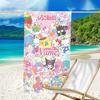 1pc Sanrio1 Beach Towel with Custom Name, Beach/Swimming/Bath/Picnic/Camping Towel, Suitable for Seaside Beaches