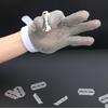 Stainless Steel Wire Mesh Glove with Nylon Wrist Strap