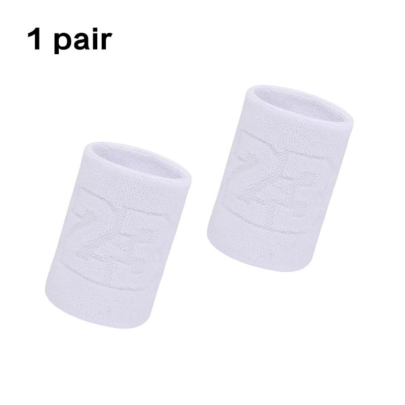 1 Pair Cotton Elastic Wristband Support Basketball Wrist Brace Wraps Men Kids Gym Fitness Powerlifting Tennis Sweat Absorption 1