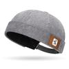 Round Vintage Docker Cap Solid Color Hip Hop Hat Multipurpose Corduroy Brimless Hat  Streetwear