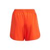 Adidas Solid Color Logo Print Elastic Waist Shorts Women Shorts Orange HG6874