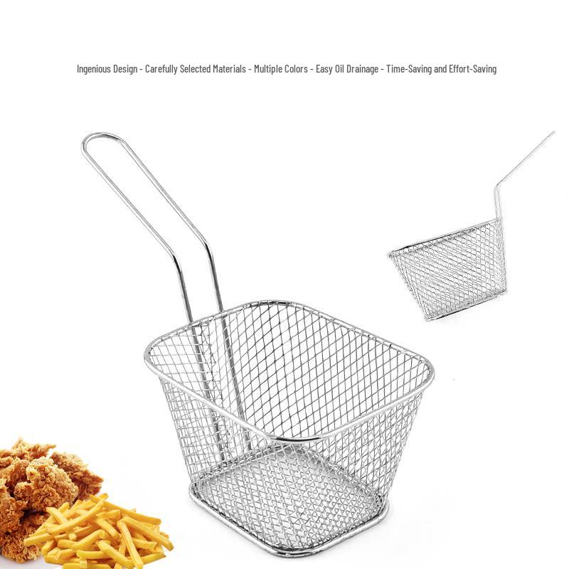 Pommes Frites Frittierkorb, Snack- & Brathähnchen-Netz, Ölfilter, Mini-Korb für westliches Restaurant.