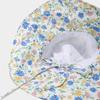 Women's Spring Summer Flower Print Bucket Hat Foldable Sunshade Casual Korean Style Outdoor Sun Hat Cloth Sunhat