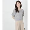 Proportion Body Dressing Openwork Knit Gray Women's Lamé Sweater,