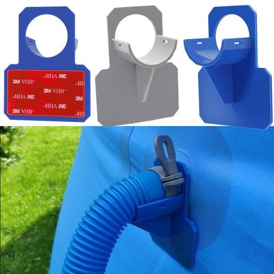 Schwimmbecken Rohrbefestigung Halter Halterung Stützen Rohre 30-38mm Intex Zulauf Überflur Wasserschlauch Halterung mit Kabelbinder
