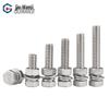GUWANJI 304 Stainless Steel Hex Head Combination Bolt Set