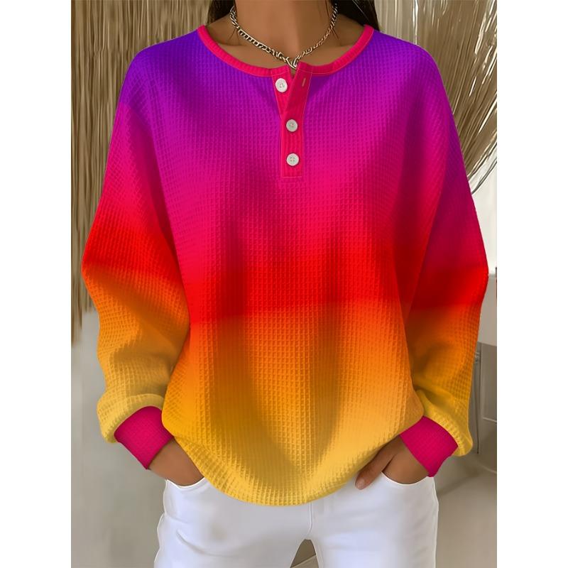 Women's Sweatshirts with Increasingly Warm-tone Prints