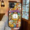 Cute Anime G-Garfields Cat Matte Silicone Phone Cases For IPhone 16 13 15 12 11 Pro Max Plus For IPhone 14 15 Pro