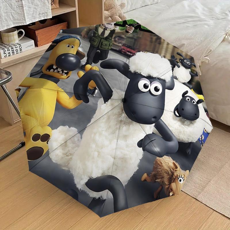 

1pc Shaun the Sheep Automatic Folding Umbrella, Portable Collapsible Design, Casual Outdoor Accessory L1127042