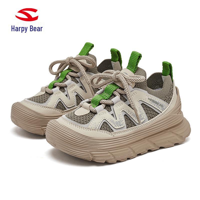 HOBIBEAR Kids Lightweight Breathable Mesh Sneakers – Comfortable Spring & Autumn Athletic Loafers 36 серый