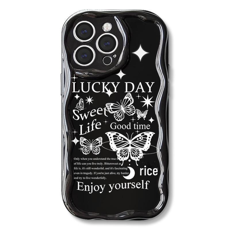 

Чехол Zhitai для iPhone 12/13/14/15/16 Pro Max с кремовым узором и цепочкой для телефона iPhone 15 Pro