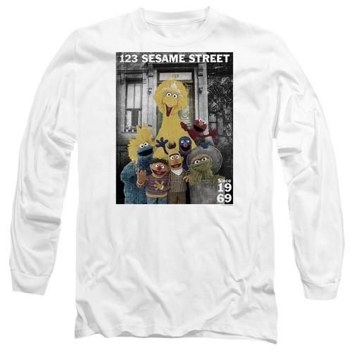 Sesame Street Unisex Adult Best Address Long-Sleeved T-Shirt