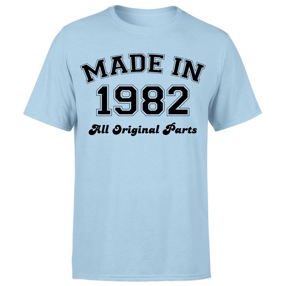 Made in 1982 All Original Parts TShirt 43rd Birthday Unisexs Gift Ideas