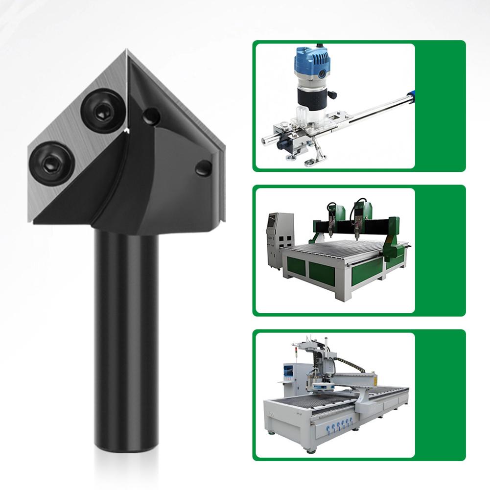 Carbide Cutter Set V-Groove Router Bit Chamfering Capability 90 And 120 Options For Woodworking Engraving Machines