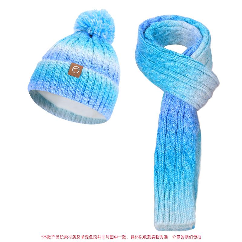 Winter Children's Hats, Scarves, Gloves, Three Piece Set, Anti Cold and Velvet Warm Ear Protection, Men's and Women's Knitted Woolen Hats