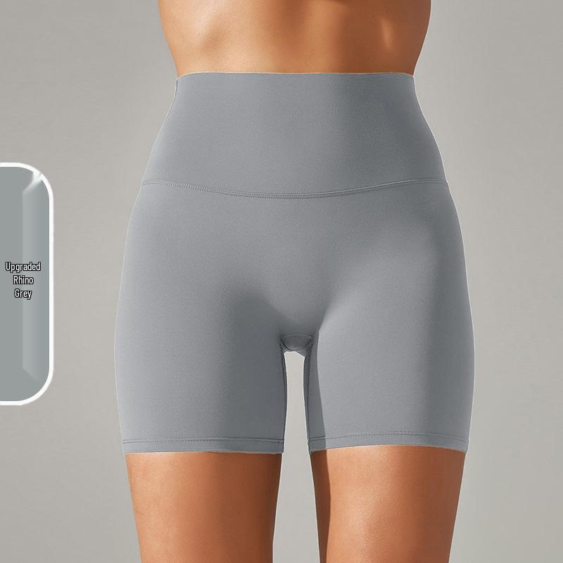 High-Waisted Seamless Yoga Shorts for Women - No Visible Lines, European & American Style, Perfect for Running and Fitness