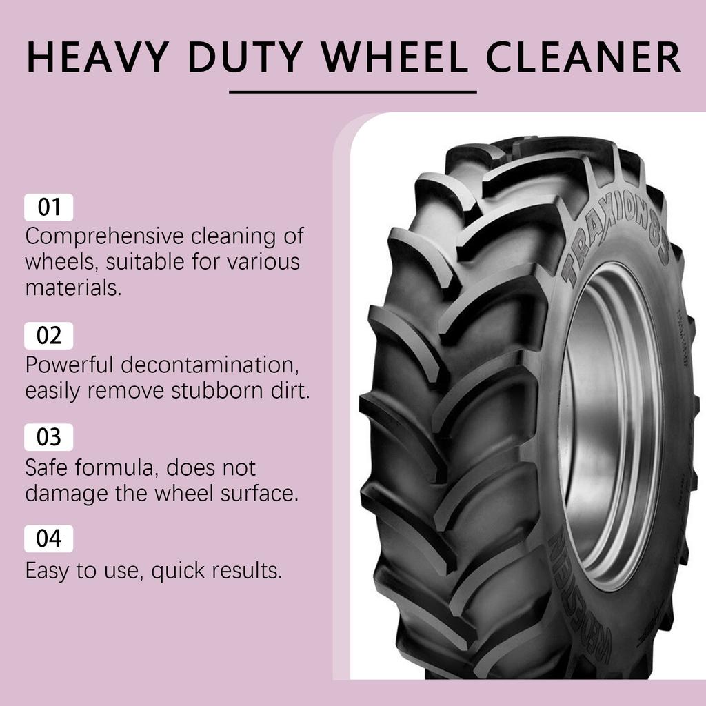 Heavy Duty Wheel Cleaner Wheel Hub Decontamination Foam Cleaning And Curing Agent 120ml