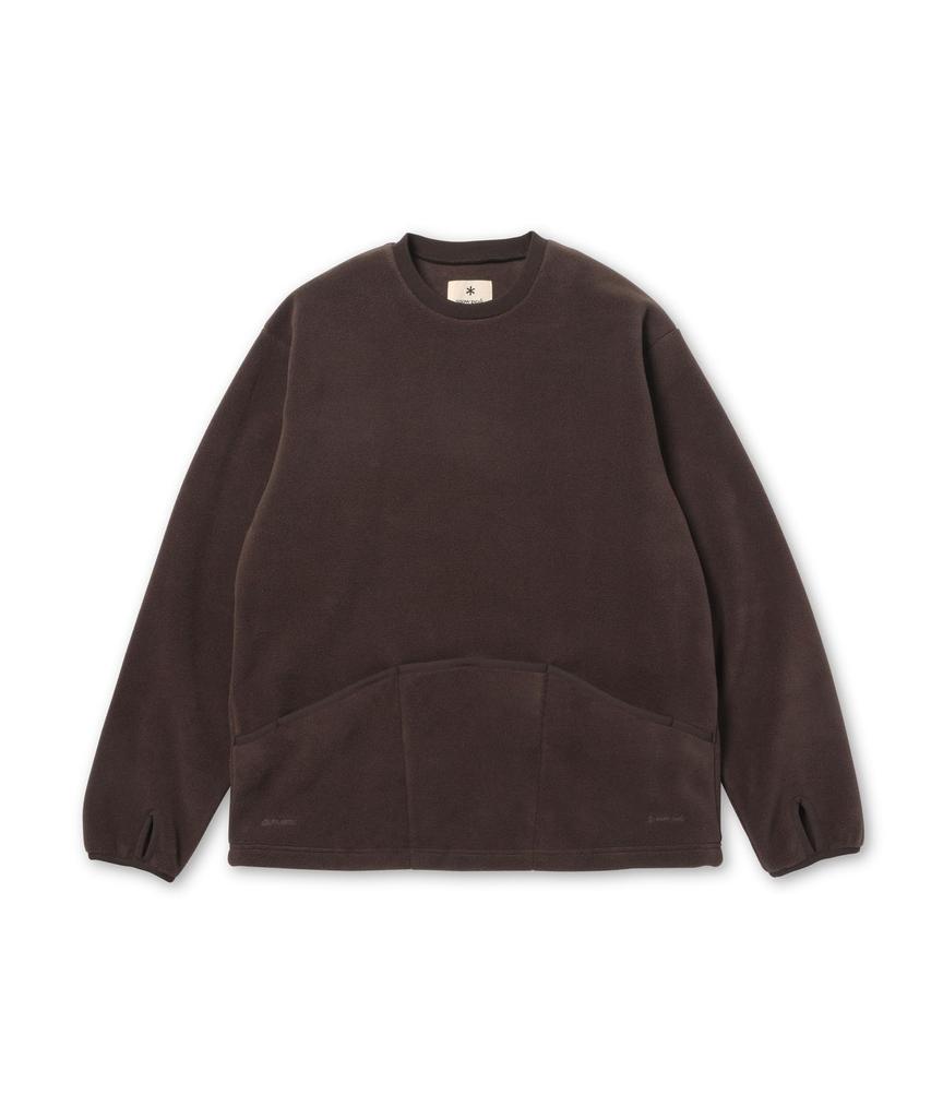 Snow Peak Fleece Pullover Warm Dark XL Water-Repellent - Water-repellent, Lightweight, - Brown