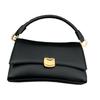Damen PU Leder Schultertasche Achseltasche Monochromatische Top Handle Tasche