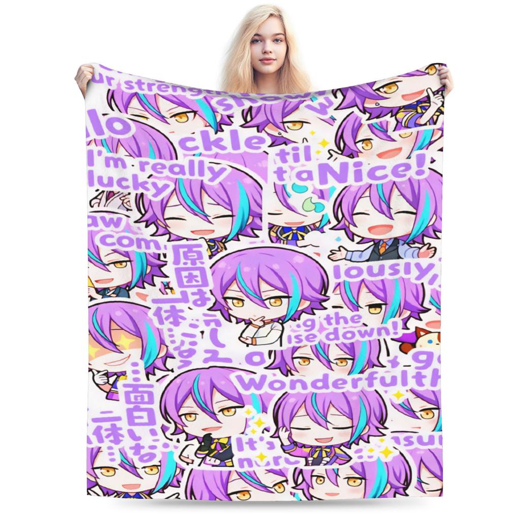 Project Sekai Rui Kamishiro Anime Spiel Decke Weiche Bedruckte Plüschdecke Für Mädchen Jungen Schlafzimmer Flanell Tagesdecke Bettbezug
